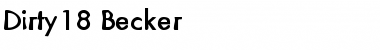 Download Dirty18 Becker Font