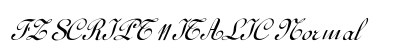 FZ SCRIPT 11 ITALIC Normal preview