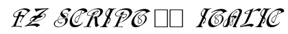 FZ SCRIPT 14 ITALIC Normal preview