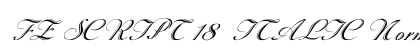 FZ SCRIPT 18  ITALIC Normal preview