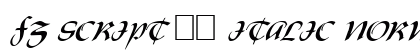 FZ SCRIPT 19 ITALIC Normal preview