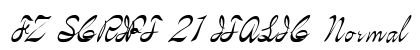 FZ SCRIPT 21 ITALIC Normal preview
