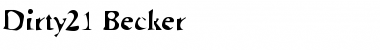 Download Dirty21 Becker Font