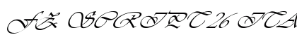 FZ SCRIPT 26 ITALIC Normal preview