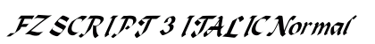 FZ SCRIPT 3 ITALIC Normal preview