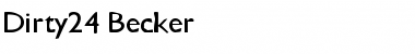 Download Dirty24 Becker Font