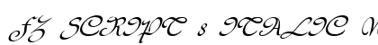 FZ SCRIPT 8 ITALIC Normal preview