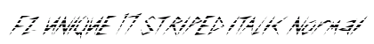 FZ UNIQUE 17 STRIPED ITALIC Normal Preview