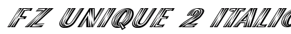 FZ UNIQUE 2 ITALIC Heavy preview