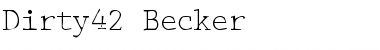 Download Dirty42 Becker Font