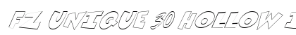 FZ UNIQUE 30 HOLLOW ITALIC Normal preview