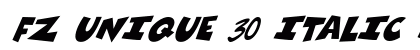 FZ UNIQUE 30 ITALIC Normal preview