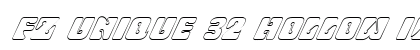 FZ UNIQUE 32 HOLLOW ITALIC Normal preview