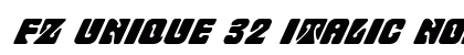 FZ UNIQUE 32 ITALIC Normal preview