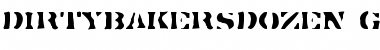 DirtyBakersDozen Gaunt Regular Font