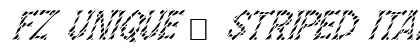 FZ UNIQUE 5 STRIPED ITALIC Normal preview