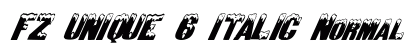 FZ UNIQUE 6 ITALIC Normal preview