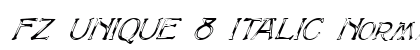FZ UNIQUE 8 ITALIC Normal preview