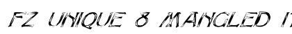 FZ UNIQUE 8 MANGLED ITALIC Normal preview