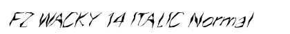 FZ WACKY 14 ITALIC Normal preview