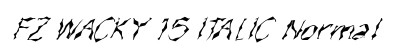 FZ WACKY 15 ITALIC Normal preview