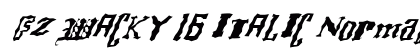 FZ WACKY 16 ITALIC Normal preview