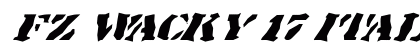 FZ WACKY 17 ITALIC Normal preview