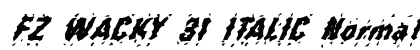 FZ WACKY 31 ITALIC Normal preview