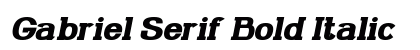 Gabriel Serif Bold Italic Preview