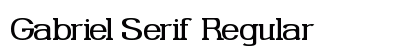 Gabriel Serif Regular Preview