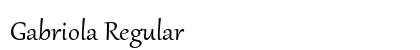 Gabriola Regular preview