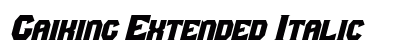 Gaiking Extended Italic preview