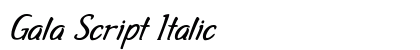 Gala Script Italic preview