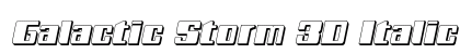 Galactic Storm 3D Italic Italic preview