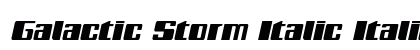 Galactic Storm Italic Italic preview