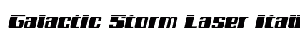 Galactic Storm Laser Italic Italic preview