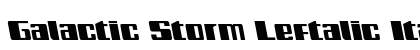 Galactic Storm Leftalic Italic preview