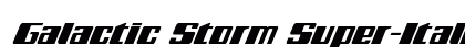 Galactic Storm Super-Italic Italic preview