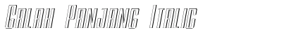 Galah Panjang Italic preview