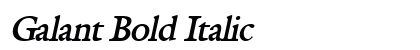Galant Bold Italic Preview