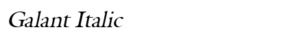 Galant Italic preview