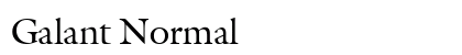 Galant Normal Preview