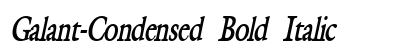 Galant-Condensed Bold Italic Preview