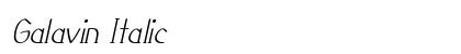 Galavin Italic preview