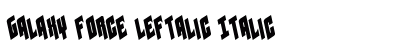 Galaxy Force Leftalic Italic preview