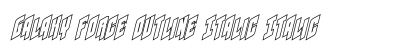 Galaxy Force Outline Italic Italic preview