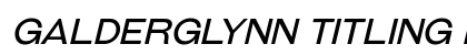 Galderglynn Titling Book Italic Preview