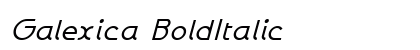 Galexica BoldItalic Preview