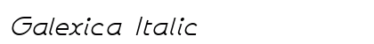 Galexica Italic preview