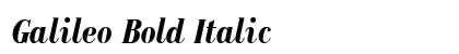 Galileo Bold Italic Preview